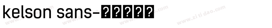 kelson sans字体转换